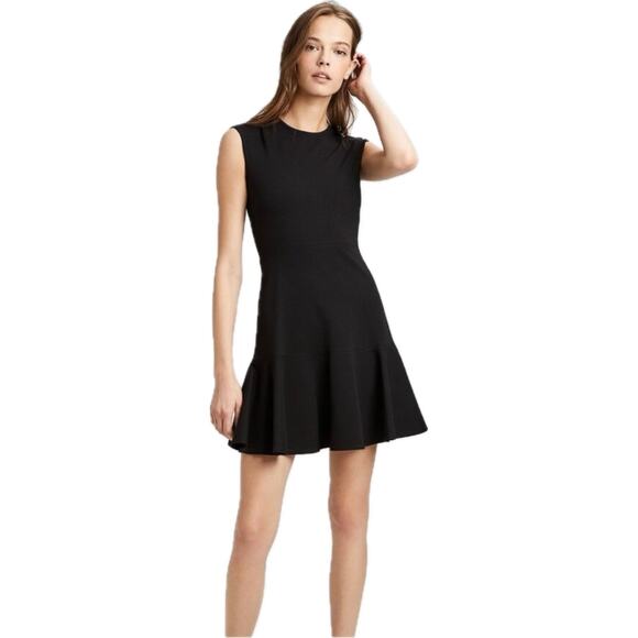 Theory Ponte Knit Essential Fit & Flare Dress Women's 4 | Black | EUC - Picture 1 of 10